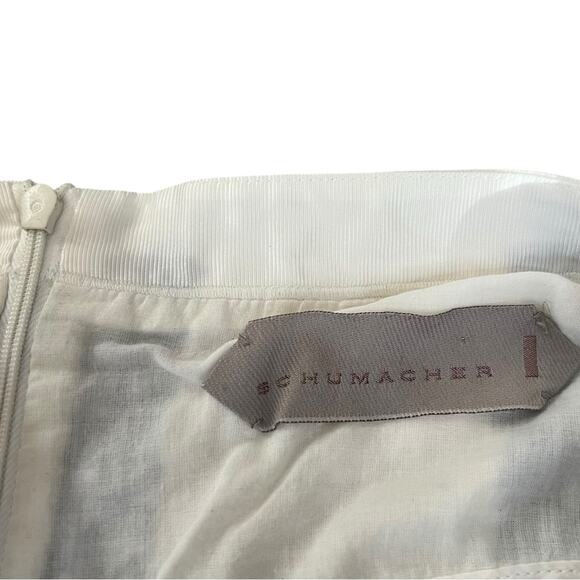 Dorothee Schumacher Women’s Vintage High Waist Blue White Striped Printed Skirt - Picture 3 of 9